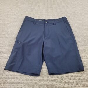 Callaway Shorts Mens 32 Blue Golf Performance Stretch‎ Chino Casual Zip Pocket